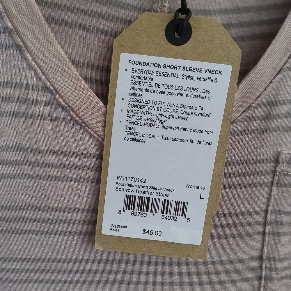 π prAna Women's Foundation Short Sleeve V-Neck T-Shirt - L - Picture 8 of 11